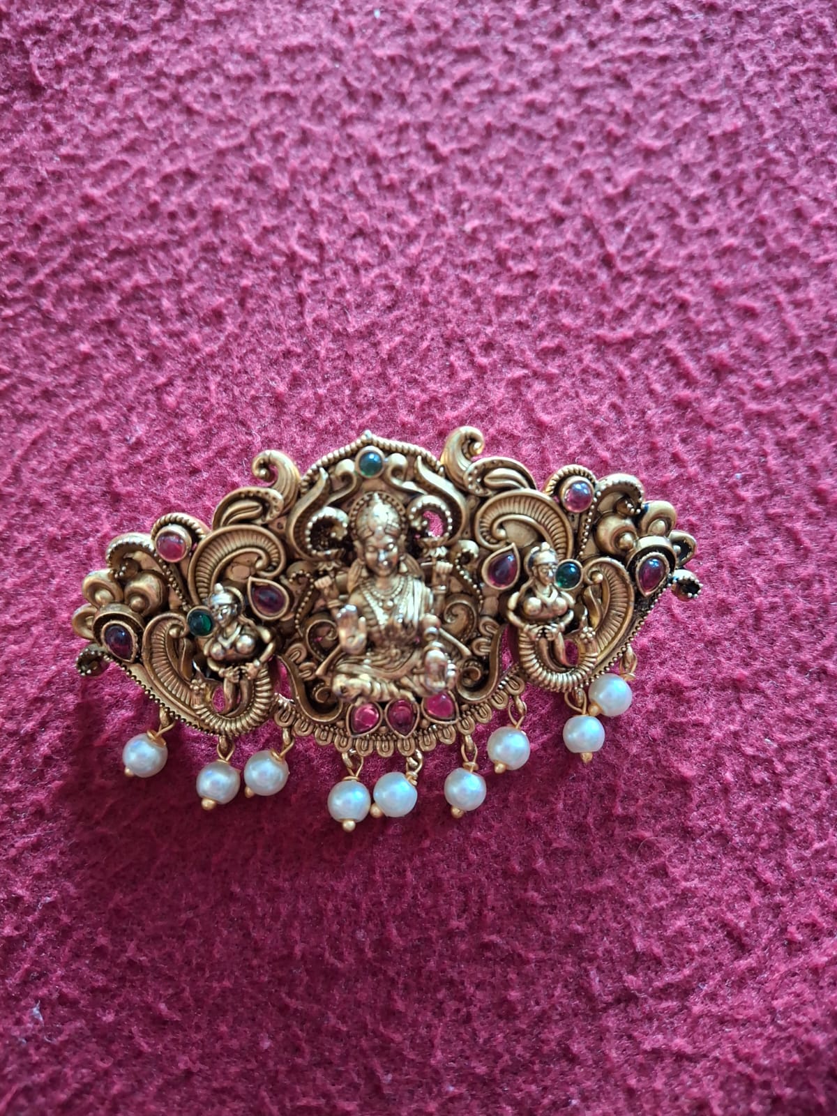 Lakshmi Temple Hair Clip